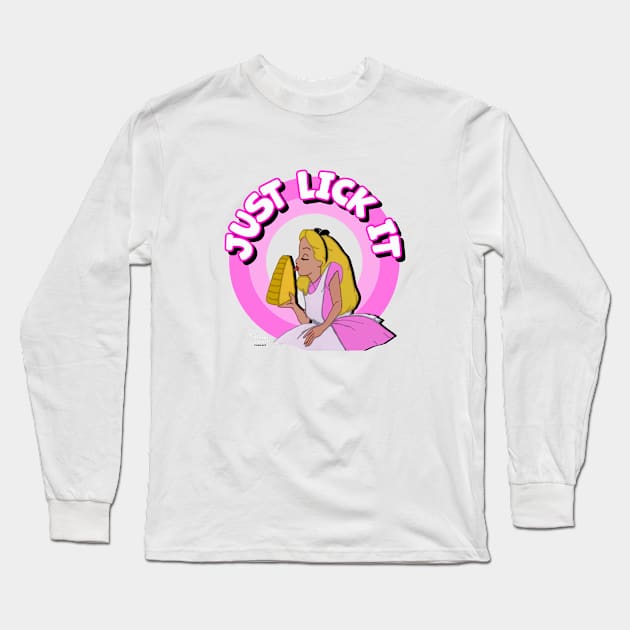 Just Lick It! Long Sleeve T-Shirt by Rayhart Rundown Podcast